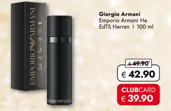 TRAVEL FREE Giorgio Armani Emporio Armani He EdTS Herren nabídka