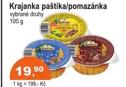 COOP DISKONT Krajanka paštika/pomazánka nabídka