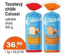 COOP DISKONT Toustový chléb Colussi nabídka