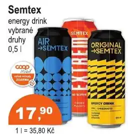 COOP DISKONT Semtex energy drink nabídka