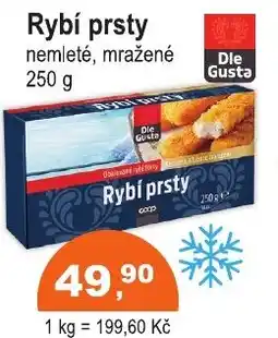 COOP DISKONT Rybí prsty nemleté, mražené nabídka