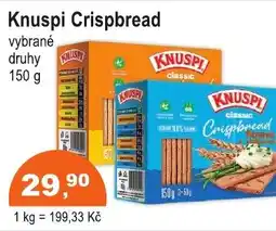 COOP DISKONT Knuspi Crispbread nabídka