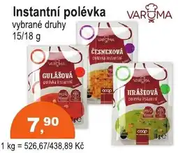 COOP DISKONT Varoma Instantní polévka nabídka