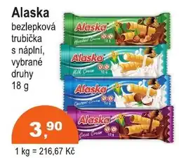 COOP DISKONT Alaska bezlepková trubička s náplní nabídka