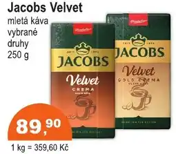 COOP DISKONT Jacobs Velvet mletá káva nabídka