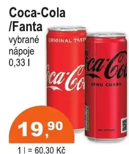 COOP DISKONT Coca-Cola /Fanta nabídka