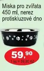 COOP DISKONT Miska pro zvířata 450 ml, nerez protiskluzové dno nabídka