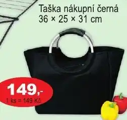 COOP DISKONT Taška nákupní černá 36 x 25 x 31 cm nabídka