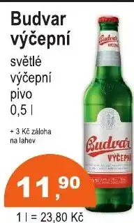 COOP DISKONT Budvar výčepní světlé výčepní pivo nabídka