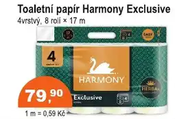 COOP DISKONT Toaletní papír Harmony Exclusive nabídka