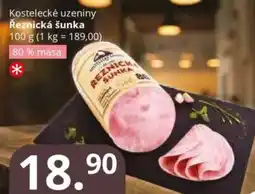 Potraviny CZ Kostelecké uzeniny Řeznická šunka nabídka