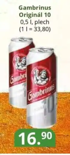 Potraviny CZ Gambrinus Originál 10 nabídka