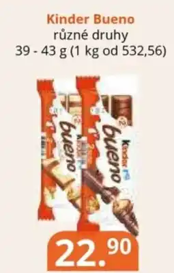 Potraviny CZ Kinder Bueno nabídka