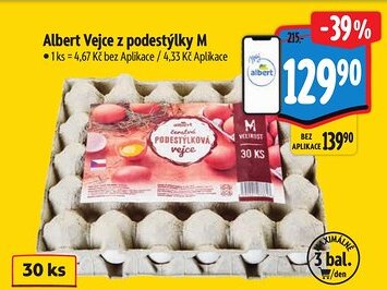 Albert Albert Vejce z podestýlky M nabídka