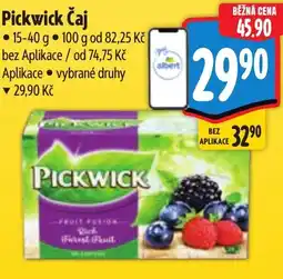 Albert Pickwick Čaj nabídka