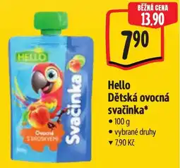 Albert Hello Dětská ovocná svačinka nabídka