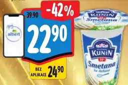 Albert Kunín Smetana ke šlehání 31% nabídka