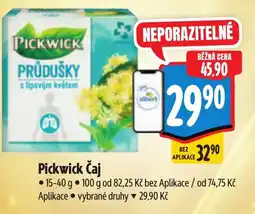 Albert Pickwick Čaj nabídka