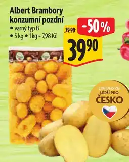 Albert Albert Brambory konzumní pozdní nabídka