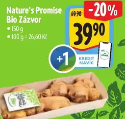Albert Nature's Promise Bio Zázvor nabídka