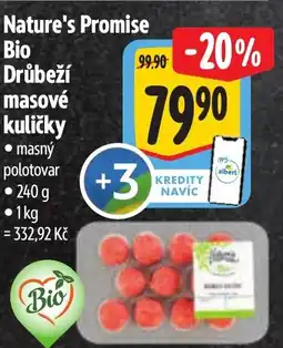 Albert Nature's Promise Bio Drůbeží masové kuličky nabídka