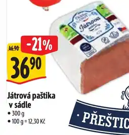 Albert Játrová paštika v sádle nabídka