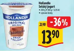 Albert Hollandia Selský jogurt nabídka