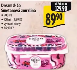 Albert Dream & Co Smetanová zmrzlina nabídka