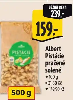 Albert Albert Pistácie pražené solené nabídka