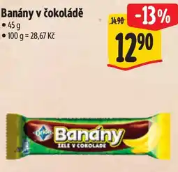Albert Banány v čokoládě nabídka
