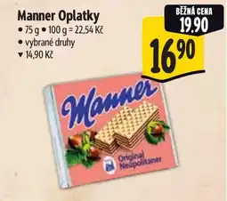 Albert Manner Oplatky nabídka