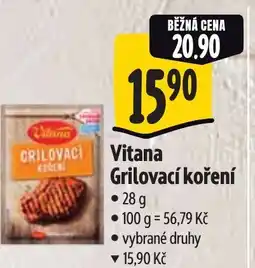 Albert Vitana Grilovací koření nabídka