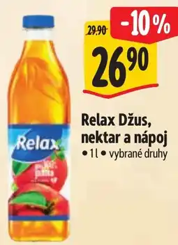 Albert Relax Džus, nektar a nápoj nabídka