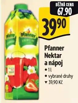 Albert Pfanner Nektar a nápoj nabídka