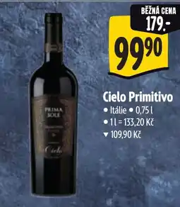 Albert Cielo Primitivo nabídka