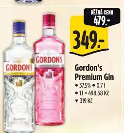 Albert Gordon's Premium Gin nabídka