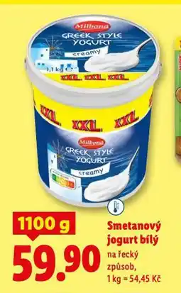 Lidl Smetanový jogurt bílý nabídka