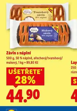 Lidl Závin s náplní nabídka