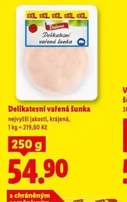 Lidl Delikatesní vařená šunka nabídka