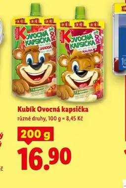 Lidl Kubík ovocná kapsička nabídka