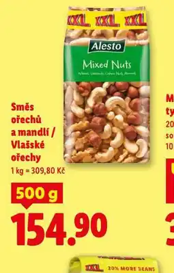 Lidl Směs ořechů a mandlí / vlašské ořechy nabídka