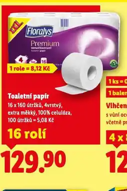 Lidl Floralys toaletní papír nabídka