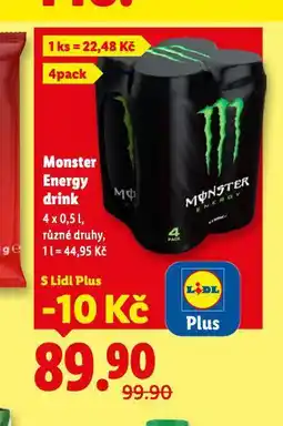 Lidl Monster energy drink nabídka