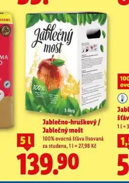 Lidl Jablečno-hruškoý mošt nabídka