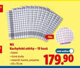 Lidl W5 kuchyňské utěrky nabídka