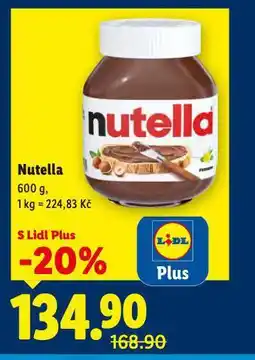 Lidl Nutella nabídka