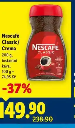 Lidl Nescafé classic, crema nabídka