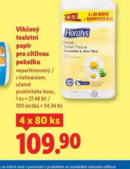 Lidl Floralys toaletní papír pro citlivou pokožku nabídka