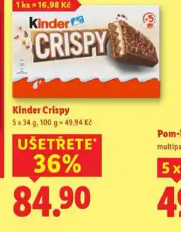 Lidl Kinder crispy nabídka