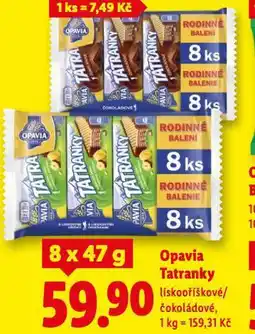 Lidl Opavia tatranky nabídka